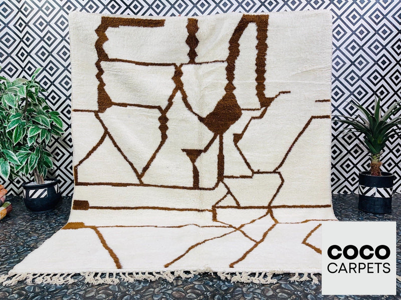 Honey Bee Bee Vintage Moroccan Rug 8'x10' (Wool)