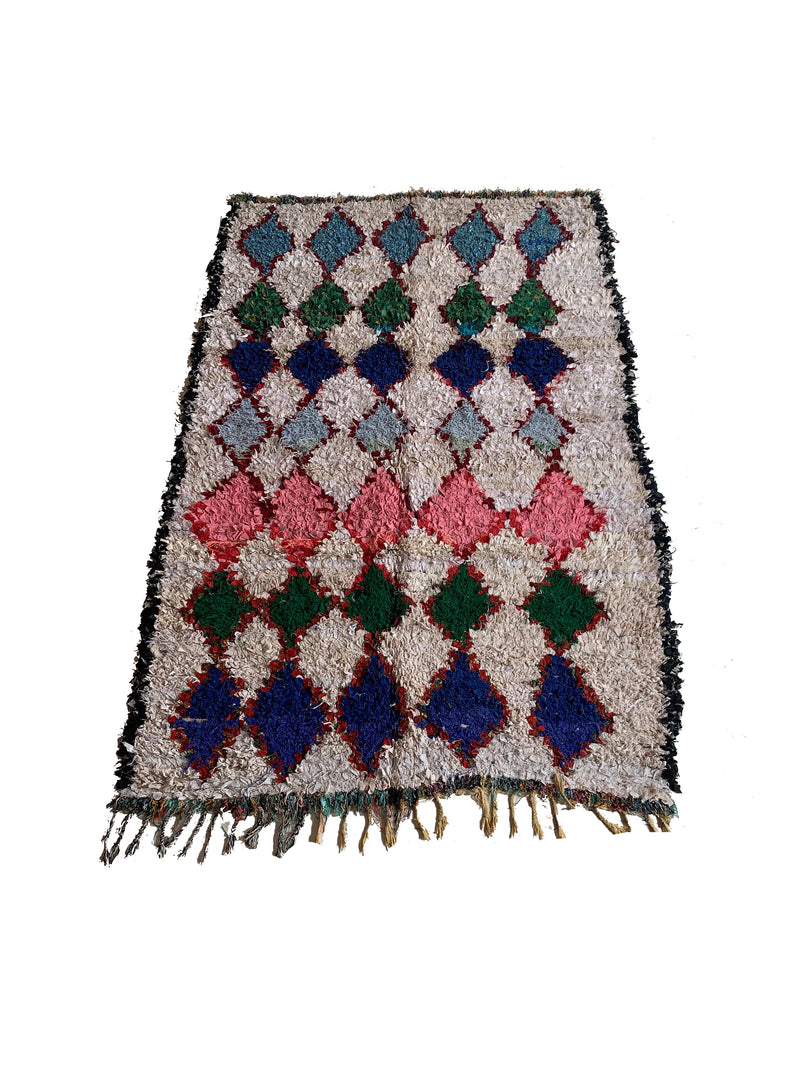 Eight Days A Week Vintage Moroccan Rug 4'7" x 7' (Wool)