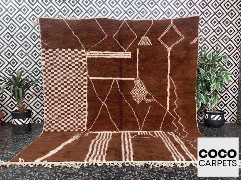 Golden Child Vintage Moroccan Rug 8'x9' (Wool)