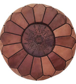 Blood Orange Berber Pillow 13.8" x 21.7" (Leather)