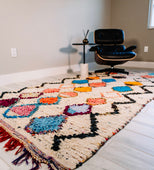 Chances Are Vintage Moroccan Rug 4'9"x9'3" (Wool)