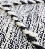 Black Magic Berber Pillow 24"x24" (Wool)