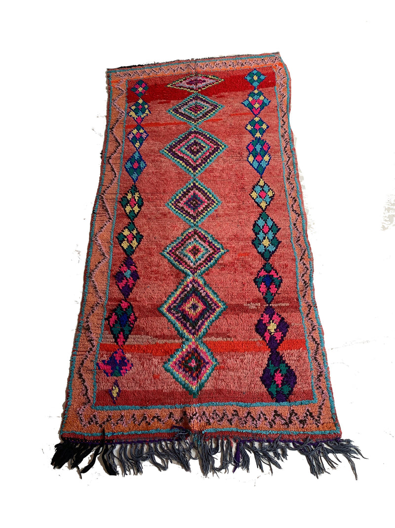 Diagon Alley Vintage Moroccan Rug 4' x 5'4" (Wool)