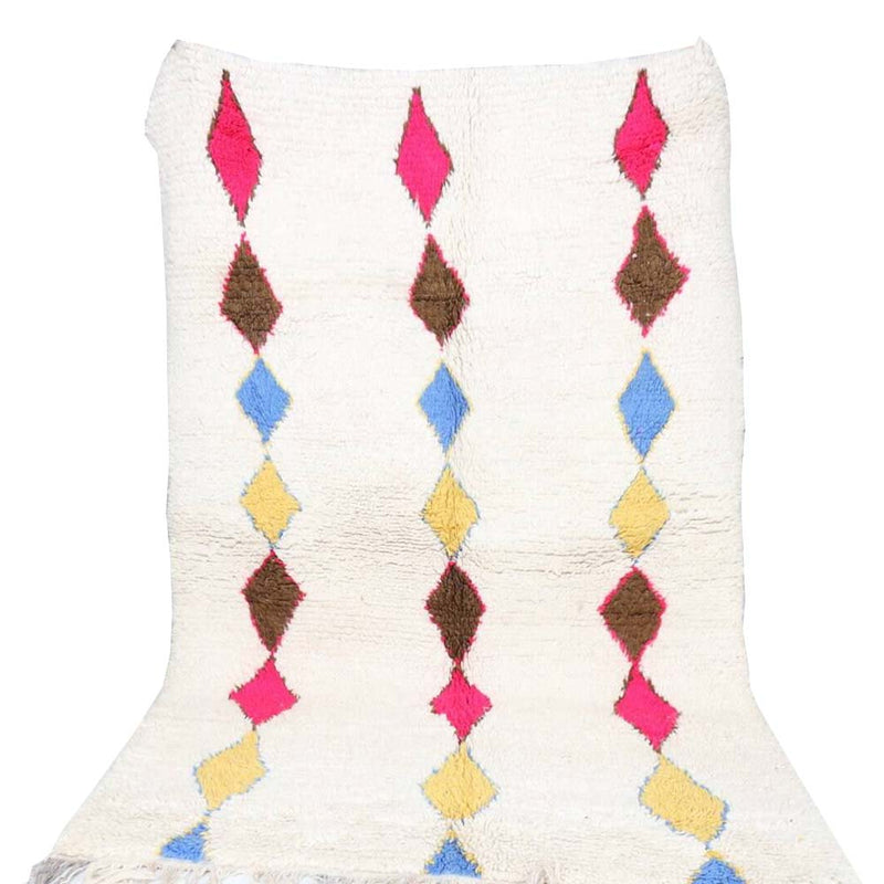 Coffee In Brooklyn Vintage Moroccan Rug 3'x5' (Wool)