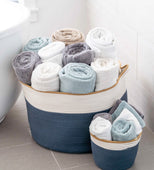 Here's Lookin' At You, Kid Bohemian Wicker Basket 14"x22" (Fabric)