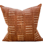 Lambda Lambda Lambda Pillow Case 20" x 20" (Mud Cloth)