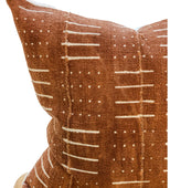 Lambda Lambda Lambda Pillow Case 20" x 20" (Mud Cloth)