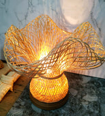 Desert Yuletide Table Lamp 10" x 9" (Bamboo)