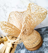 Desert Yuletide Table Lamp 10" x 9" (Bamboo)