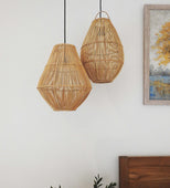 Ever Ours Wicker Lamp Set of 2 9"x11" (Wicker)