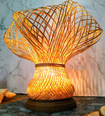 Desert Yuletide Table Lamp 10" x 9" (Bamboo)