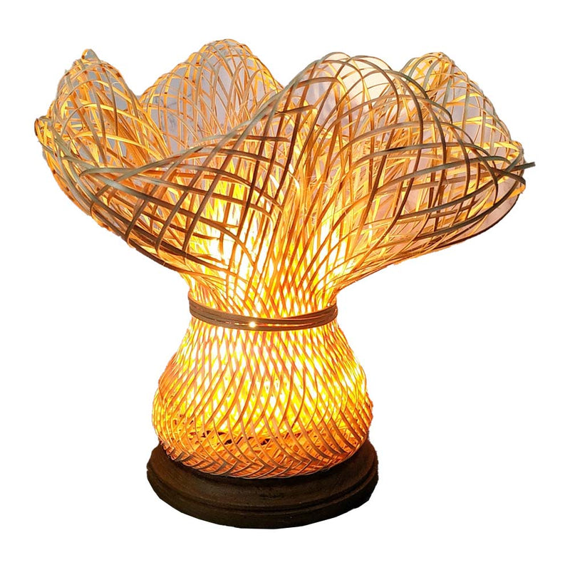 Desert Yuletide Table Lamp 10" x 9" (Bamboo)