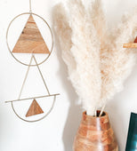 Easter Bunny Wall Hanging 14" x 26" (Wood/Metal)