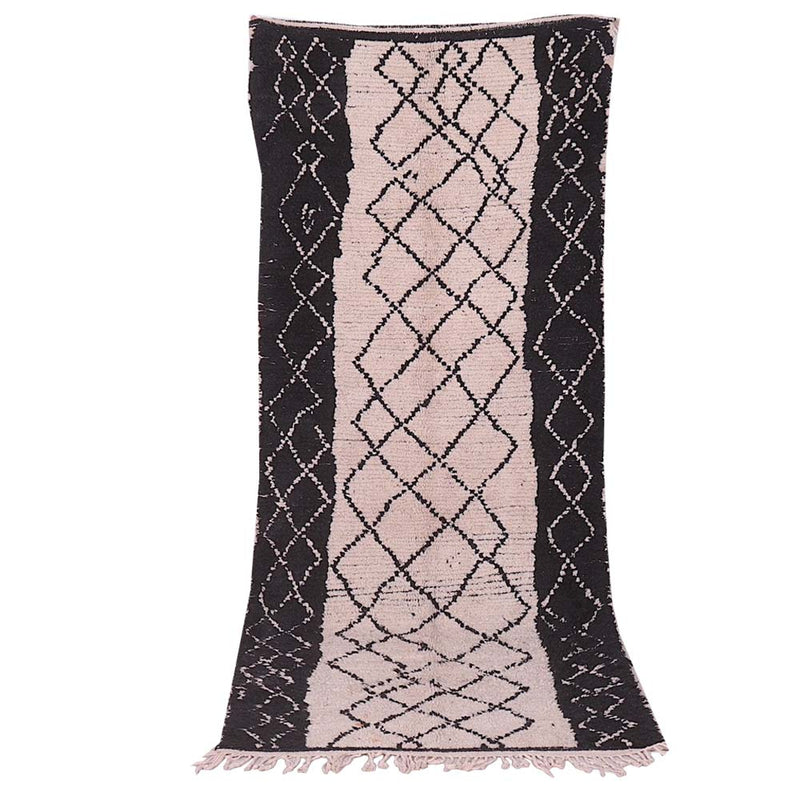 King Of The North Vintage Moroccan Rug 3'x9' (Wool)