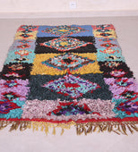 Birthday Cake Vintage Moroccan Rug 3'x6' (Wool)