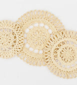 If Wishes Came True Set of 4 Boho Wicker Placemats 12" (Wicker)