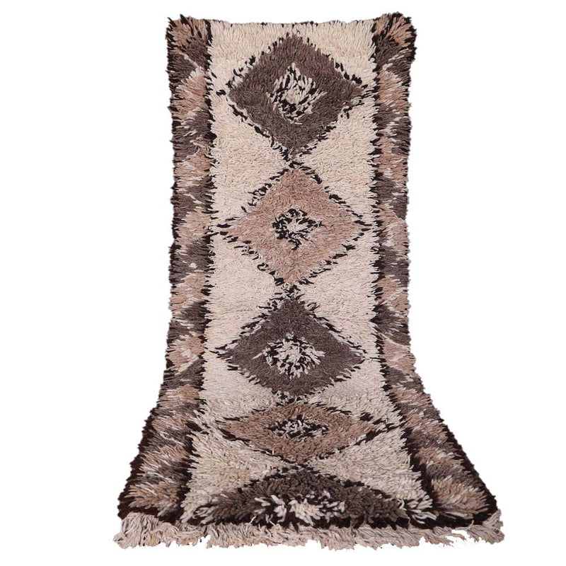 Midcentury Moment Vintage Moroccan Rug 2'x6' (Wool)