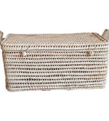 Coco Vs. The Volcano Bohemian Wicker Basket 11"x31" (Palm Leaf)