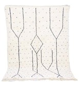 Cookies N' Cream Vintage Moroccan Rug 6'x8' (Wool)