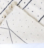 Cookies N' Cream Vintage Moroccan Rug 6'x8' (Wool)