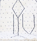 Cookies N' Cream Vintage Moroccan Rug 6'x8' (Wool)