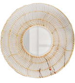 Good Vibrations Bohemian Wicker Mirror 38.5" (Rattan)