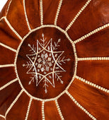 A Little MakeBelieve Leather Ottoman 14" x 20" (Leather)