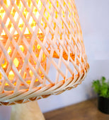 Doctor Evil Floor Lamp 8" x 17" (Bamboo)