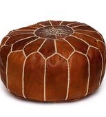 A Little MakeBelieve Leather Ottoman 14" x 20" (Leather)