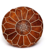 A Little MakeBelieve Leather Ottoman 14" x 20" (Leather)