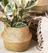 Colonel Mustard Large Basket 11" x 10" (Wicker)