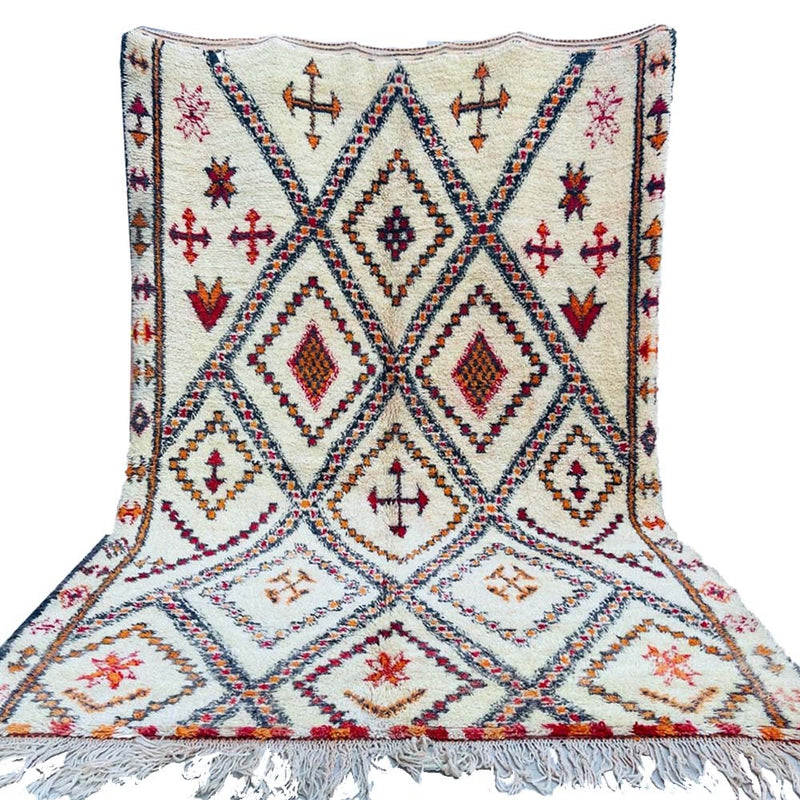 Black Magic Vintage Moroccan Rug 7'x10' (Wool)