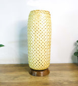 Donuts And Hour Glasses Table Lamp 5" x 13" (Bamboo)