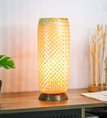Donuts And Hour Glasses Table Lamp 5" x 13" (Bamboo)