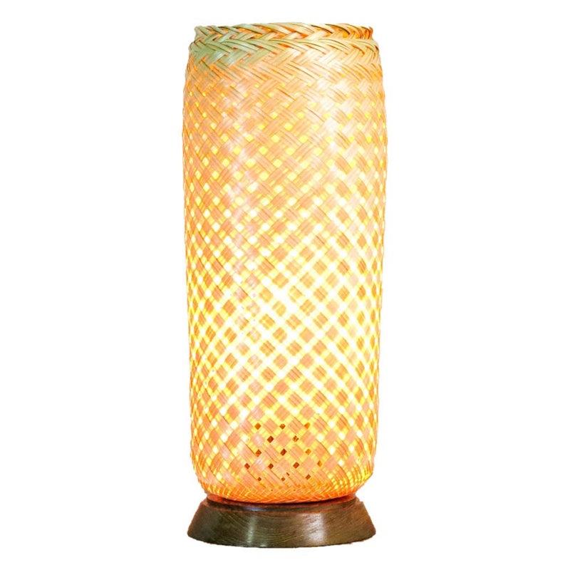 Donuts And Hour Glasses Table Lamp 5" x 13" (Bamboo)