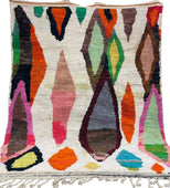 Midnight Express Vintage Moroccan Rug 100"x132" (Wool)