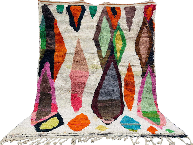 Midnight Express Vintage Moroccan Rug 100"x132" (Wool)