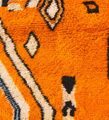 Blood Orange Vintage Moroccan Rug 8'x9' (Wool)