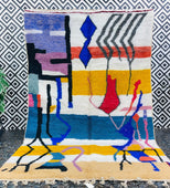 Fragi-le Vintage Moroccan Rug 6'x9' (Wool)