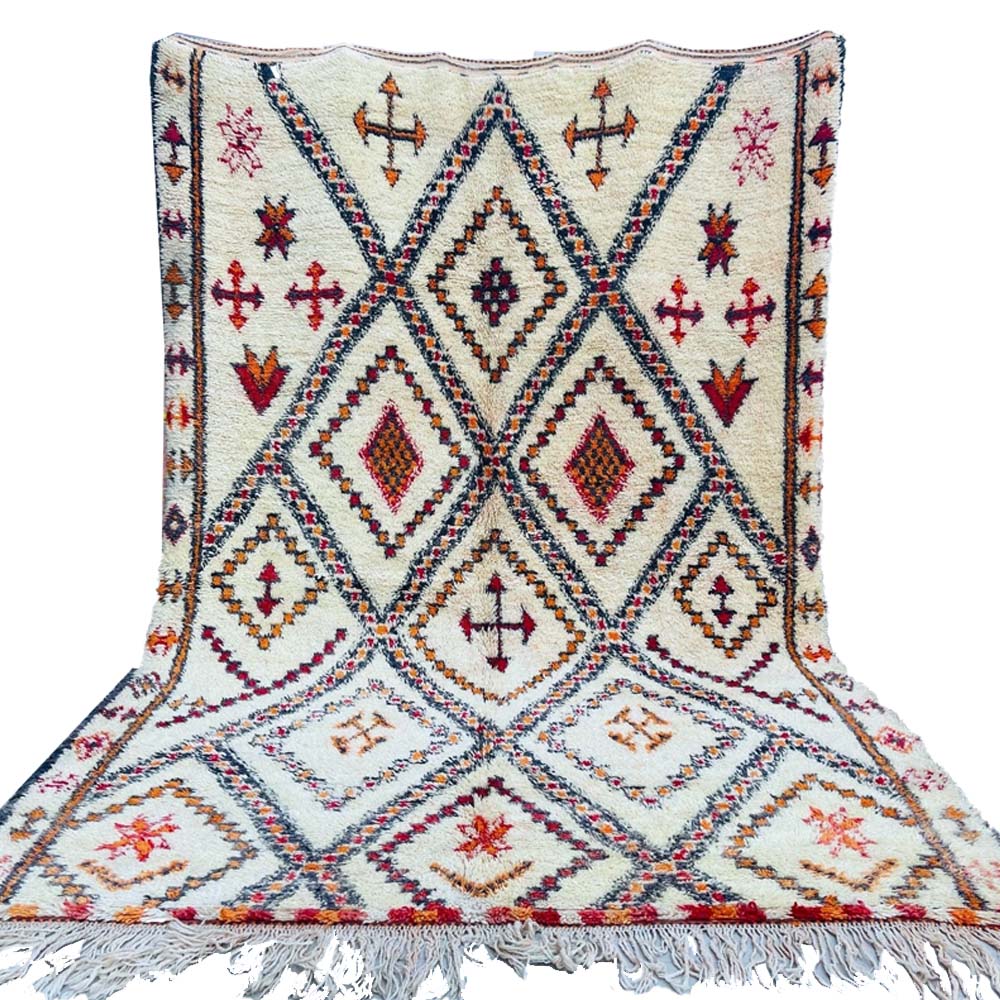 Black Magic Vintage Moroccan Rug 7'x10' (Wool) – Coco Carpets