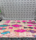 If You Wanna Be My Lover Vintage Moroccan Rug 6' 7" x 10' 9" (Wool)